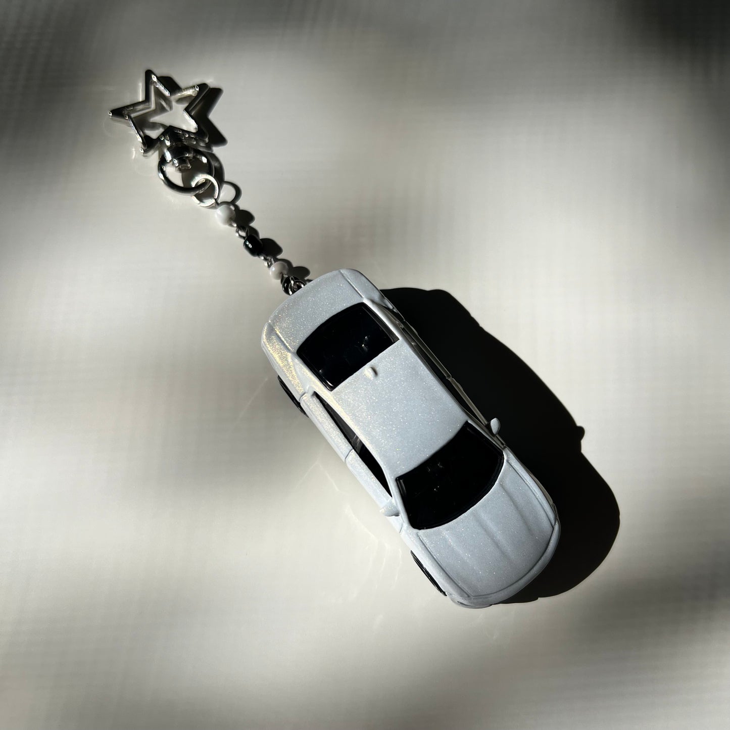 Dodge Charger Beaded Keychain