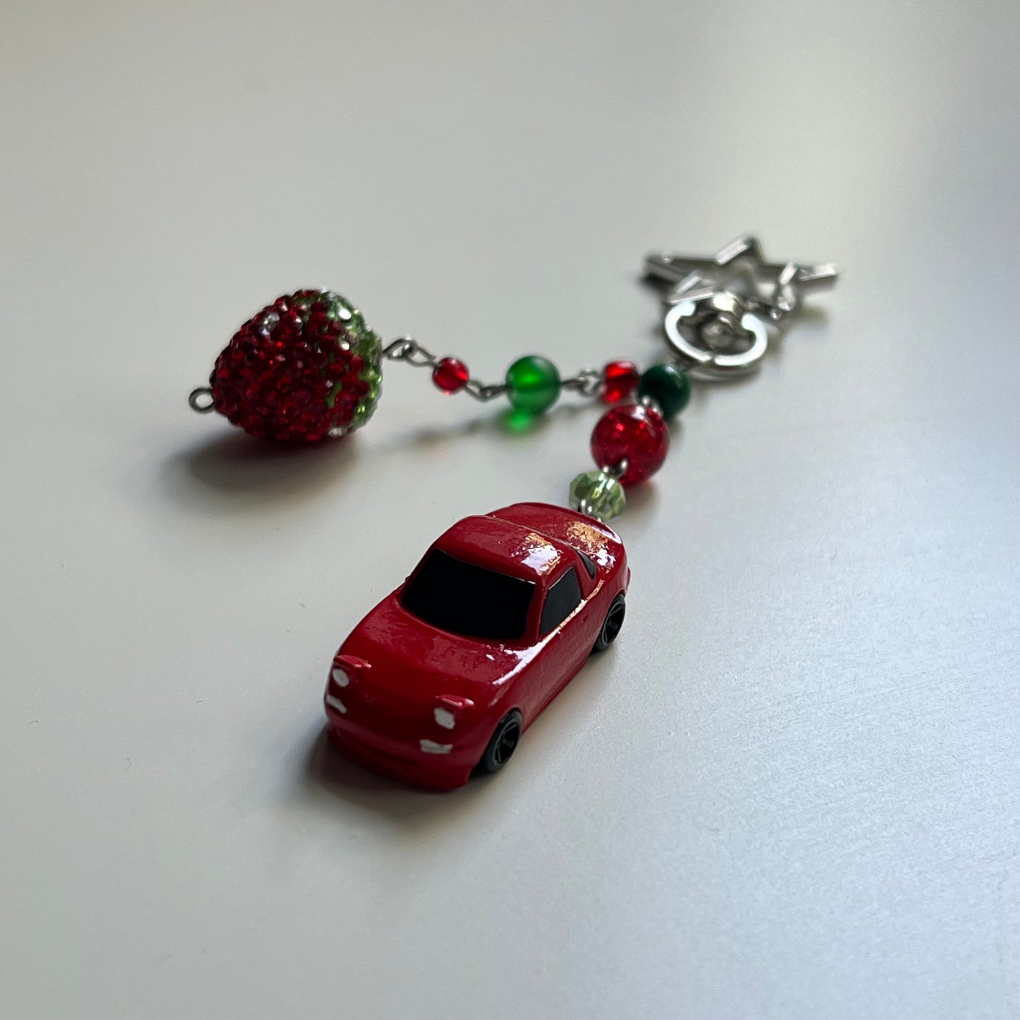 Strawberry Miata Keychains