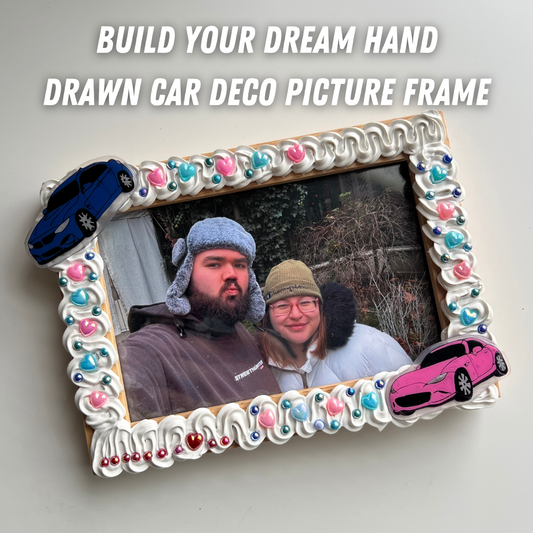 Build Your Dream Hand Drawn Car Deco Picture Frame (Custom Order)