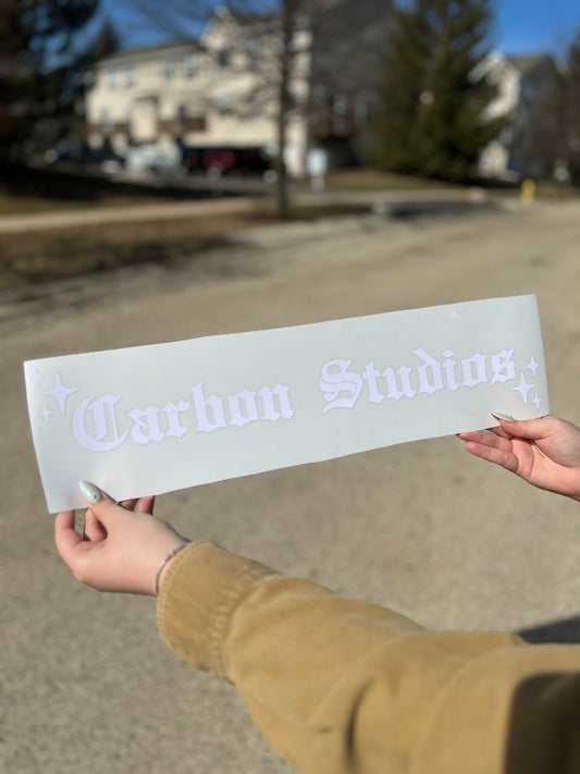 Carbon Studios Windshield Banner Decal