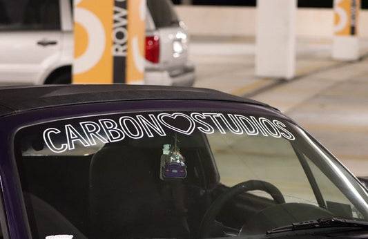 Heart Carbon Studios Windshield Banner