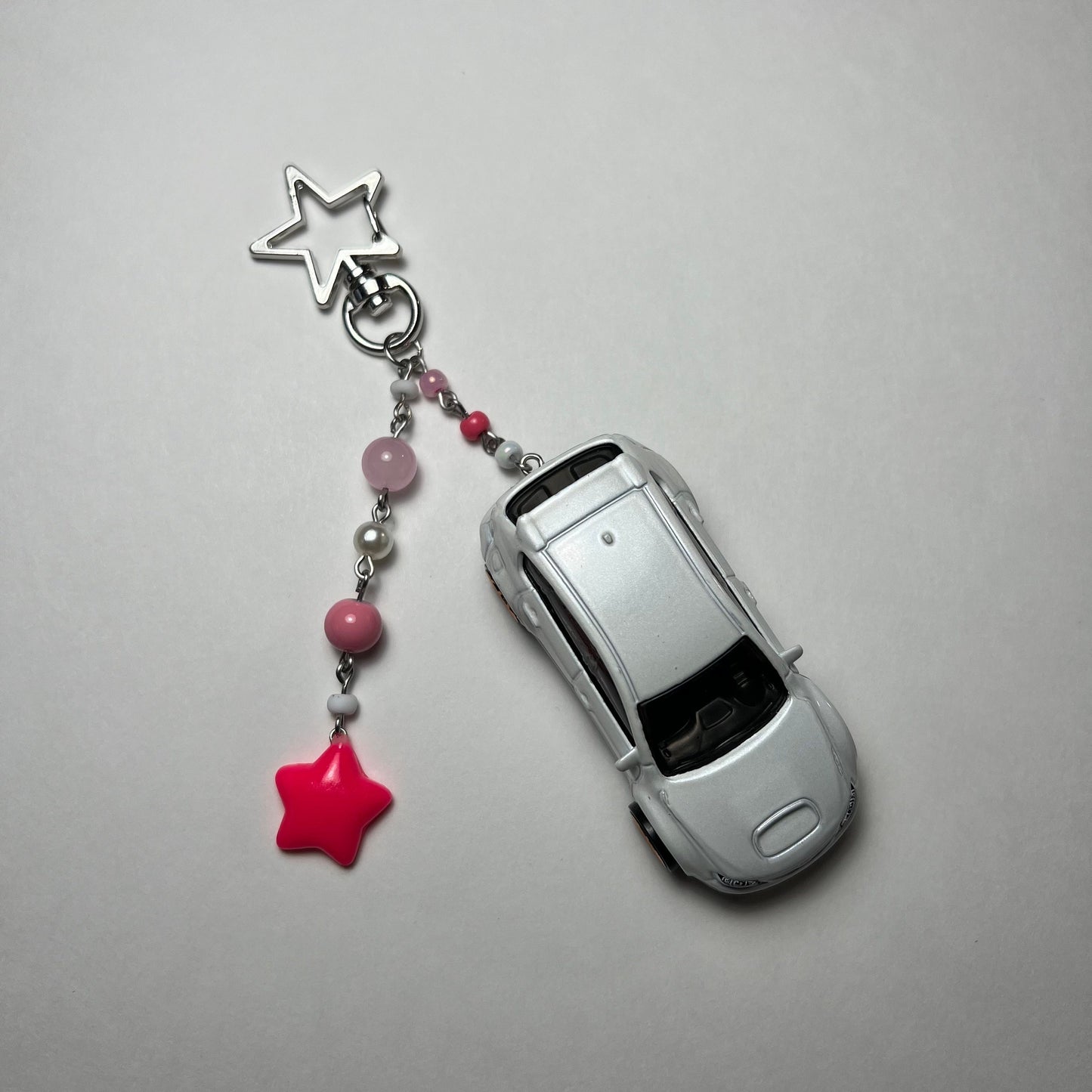 Subaru WRX STI Hatchback Beaded Keychain