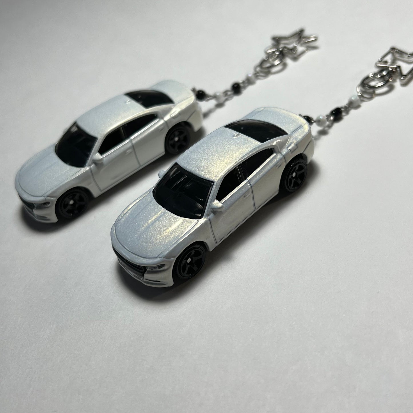 Dodge Charger Beaded Keychain