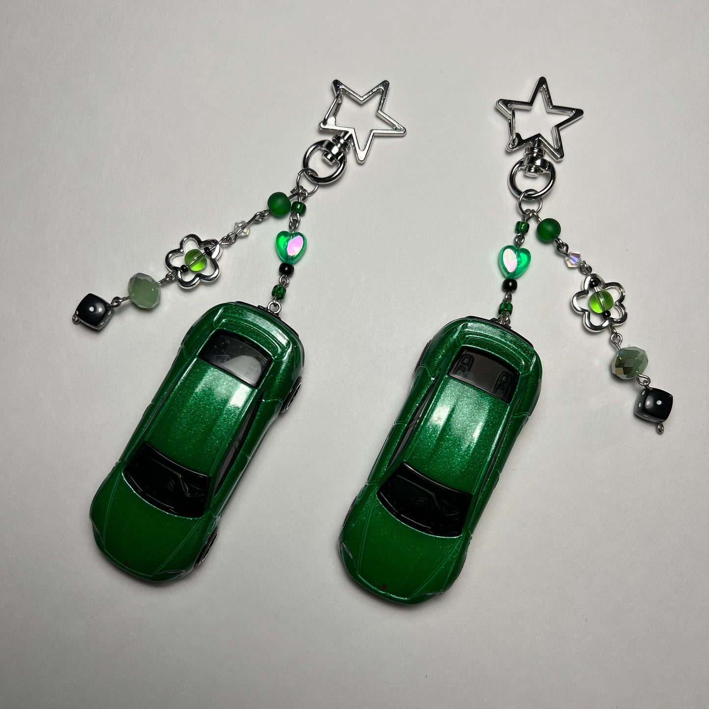 Porsche Taycan Turbo S Beaded Keychain