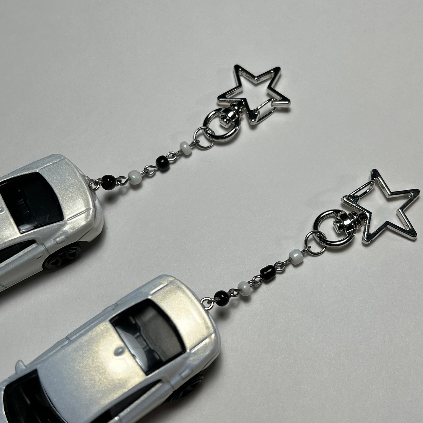 Dodge Charger Beaded Keychain