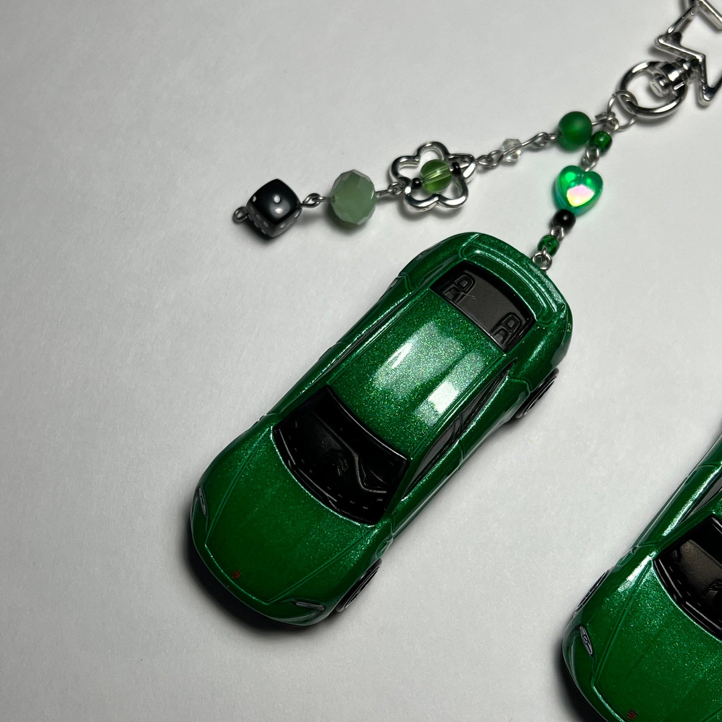 Porsche Taycan Turbo S Beaded Keychain